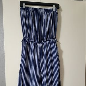 Strapless Capri Jumpsuit/Romper